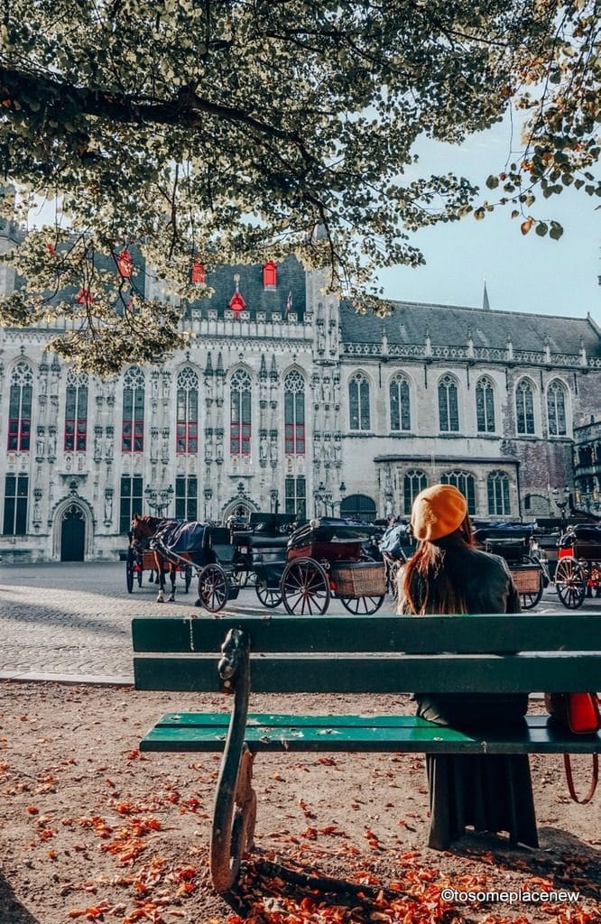 伯格广场。在布鲁日的一天行程中，准备好被姜饼屋、中世纪市场广场、浪漫运河之旅、比利时华夫饼和啤酒之旅迷住吧。