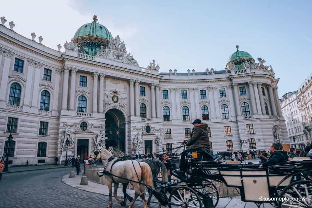 霍夫堡宫在维也纳的一天