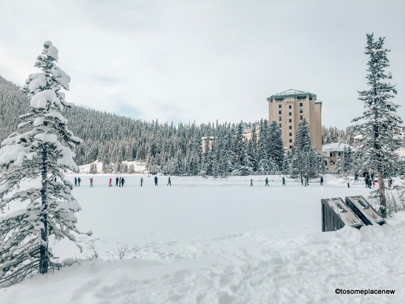 班夫冬季活动有狗拉雪橇、单板滑雪等