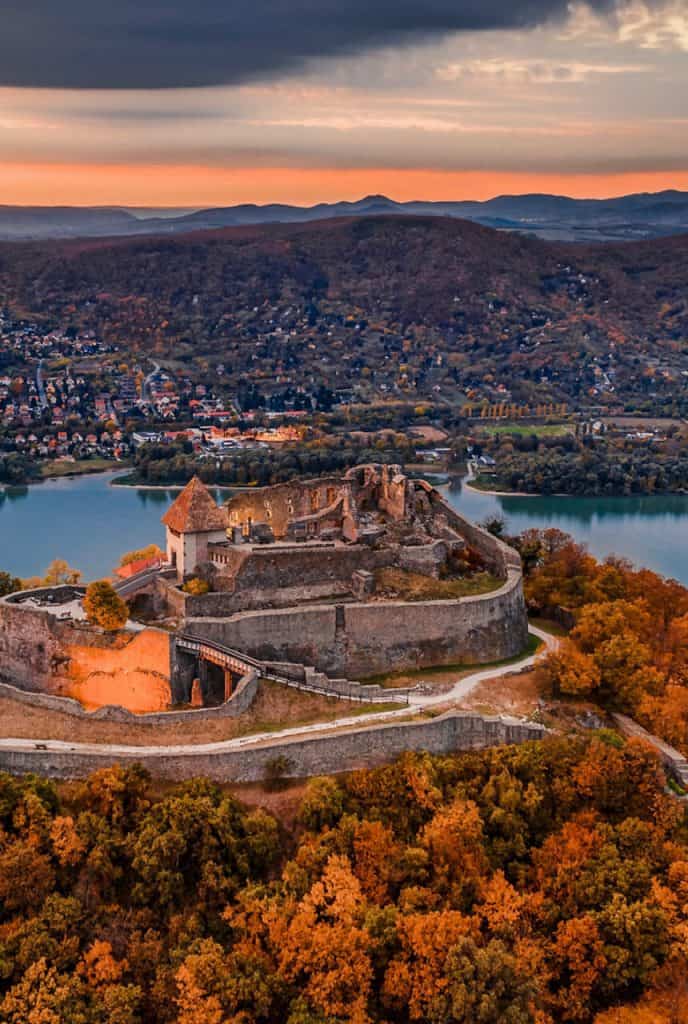 城堡Visegrád匈牙利最美的地方