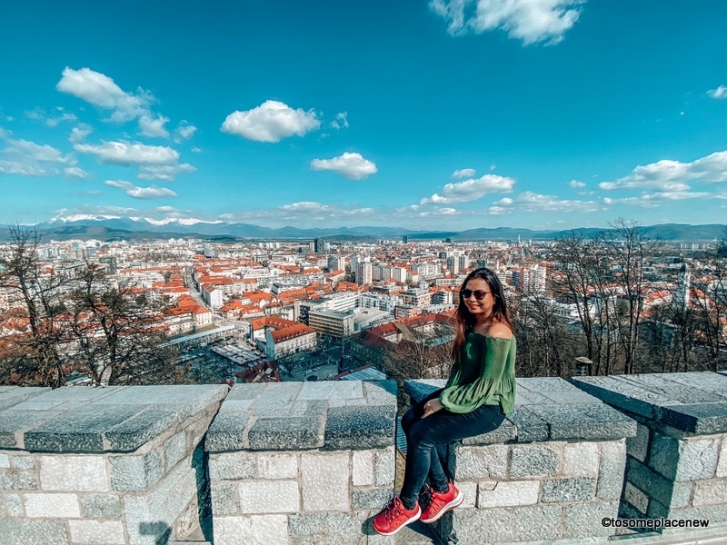 从卢布尔雅那城堡看风景