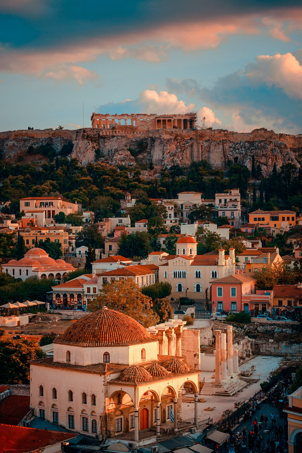 雅典希腊最佳欧洲城市11月访问